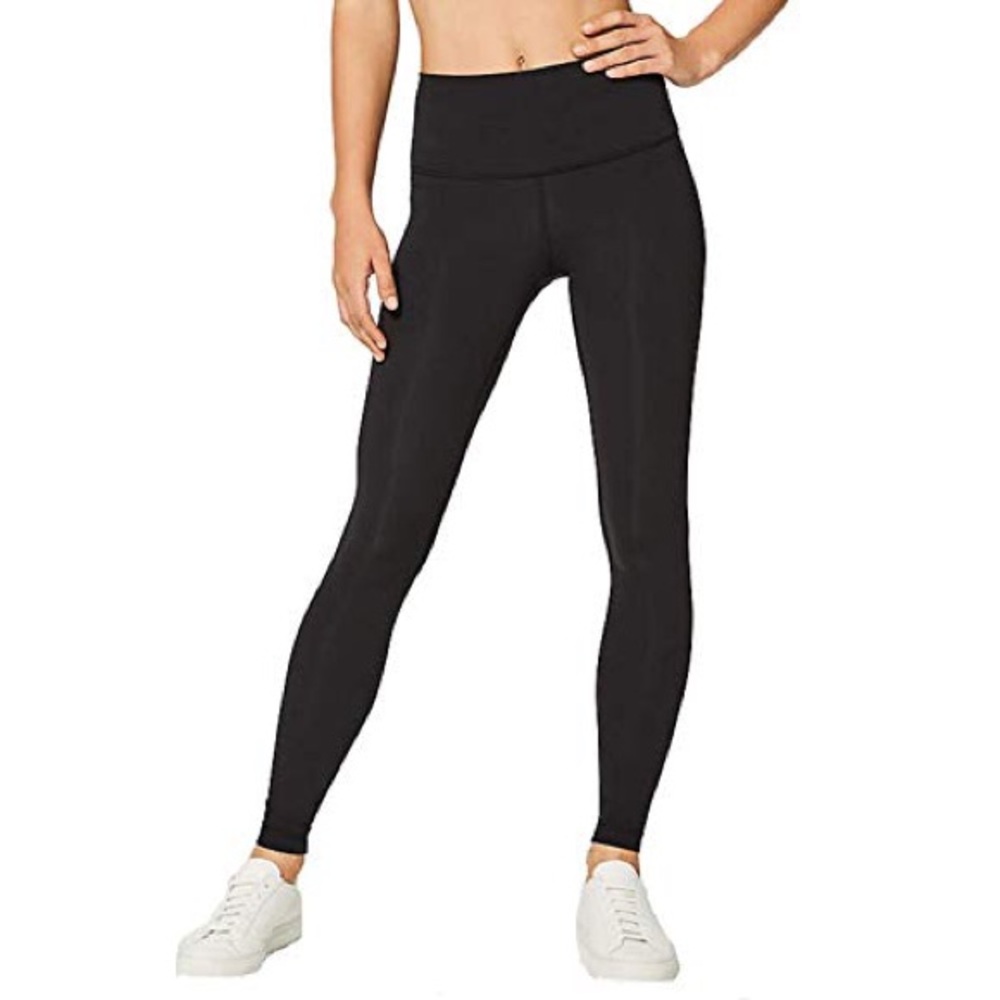 Black lululemon full length leggings size 2